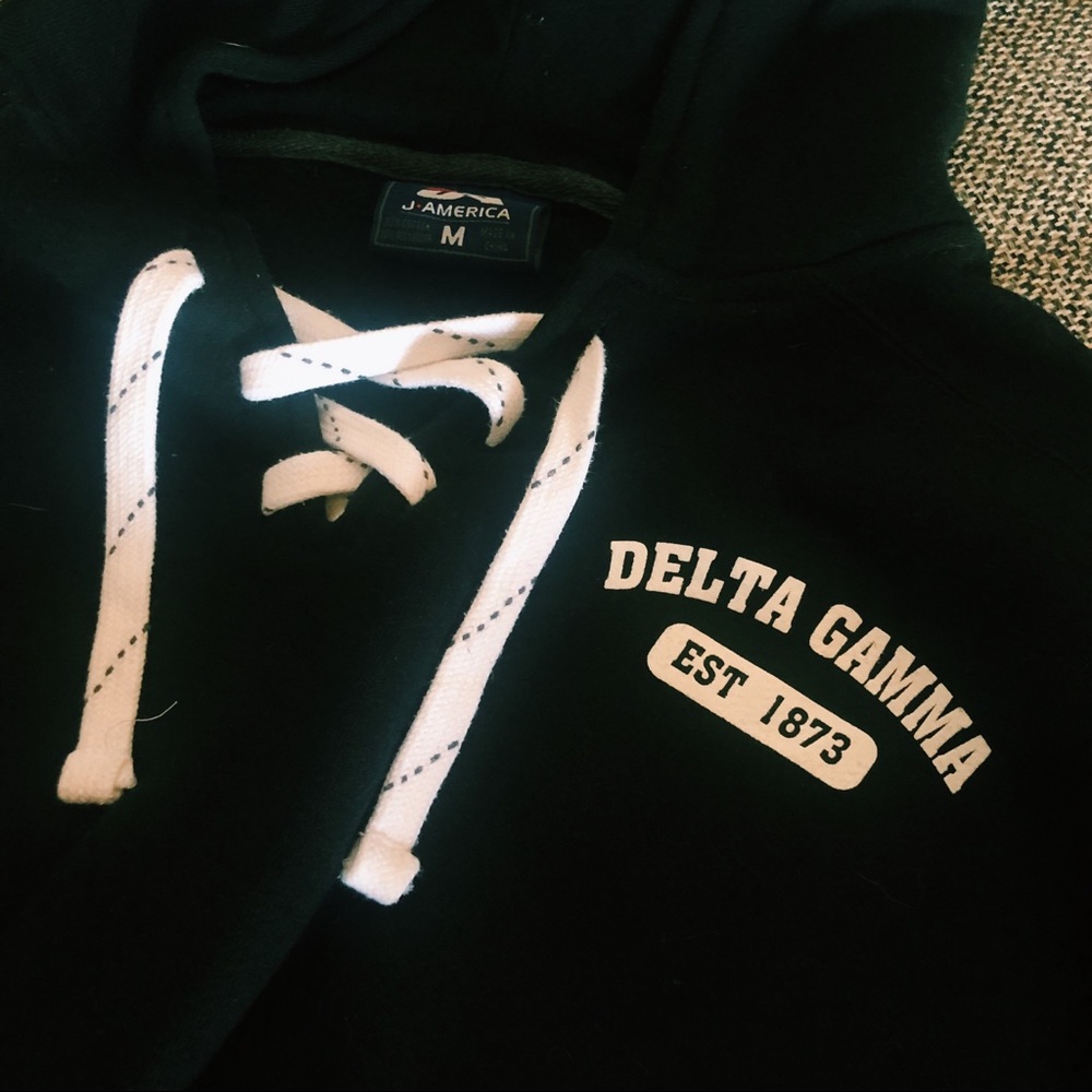 Delta Gamma Hockey Style Sweatshirt